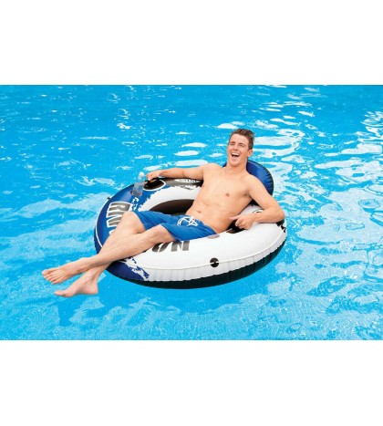 Intex River Run II Inflatable 2 Person Float (2 Pack) + Single River Run Tube