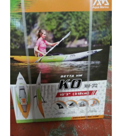 Aqua Marina HM-312 1 Person Inflatable PVC Kayak, BRAND NEW SEALED!!