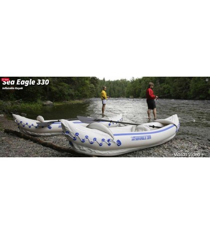 Sea Eagle 330 Pro Inflatable Sport Kayak inexpensive Quality With Deluxe Seats
