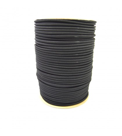 Black Bungee Cord Marine Grade Heavy Duty Shock Rope Tie Down Stretch Band