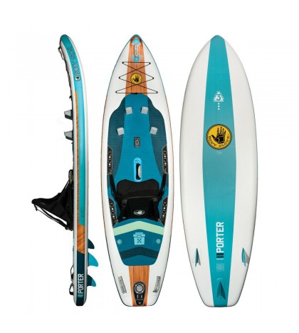 Body Glove Porter Inflatable Kayak/SUP Hybrid with Accessories
