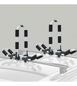 2 in 1 Kayak Rack,Aluminum Folding J Bar Kayak Rooftop Racks,1 Pair Car Roof 2 in 1 Kayak Rack,Aluminum Folding J Bar Kayak Rooftop Racks,1 Pair Car Roof