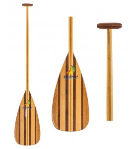 ZJ SPORT High Quality Durable Full Wooden Outrigger Steering Paddle