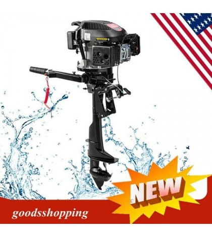 6HP Outboard Motor Fishing Boat Engine & 4 Stroke Air COOLED Single Cylinder