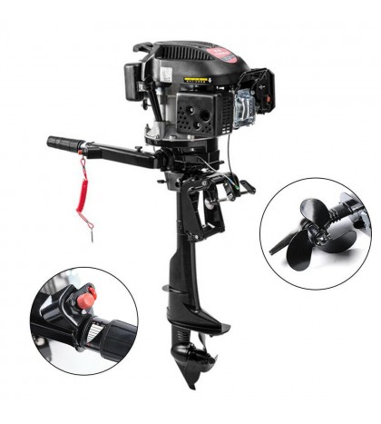 6HP Outboard Motor Fishing Boat Engine & 4 Stroke Air COOLED Single Cylinder
