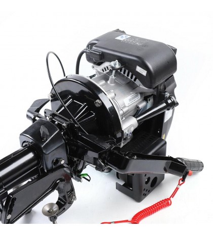6HP 3.75KW 4Stroke Outboard Motor Petrol Boat Engine Air Cooling CDI Hand Pull