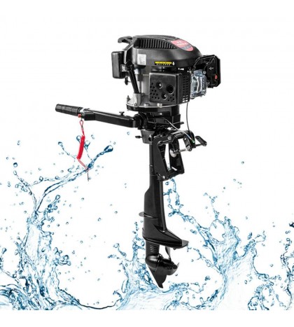 6HP Outboard Motor Fishing Boat Engine & 4 Stroke Air COOLED Single Cylinder