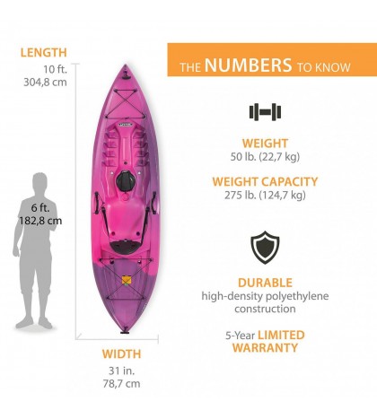 Lifetime Tamarack 100 Sit-On-Top Kayak (Paddle Included)