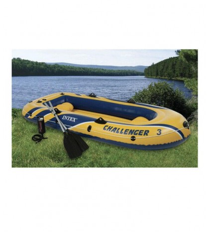3 Boat 2 Person Raft & Oar Set Inflatable with Motor Mount Kit Free Shipping