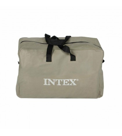 Intex Excursion 5 Person Inflatable Boat Set w/ 2 Oars, Air Pump & Bag (2 Pack)