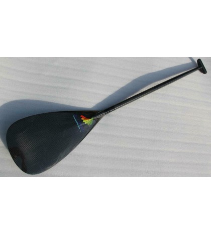 ZJ Lightweight Carbon Outrigger Canoe OC Paddle Bent Shaft With Graphic Design