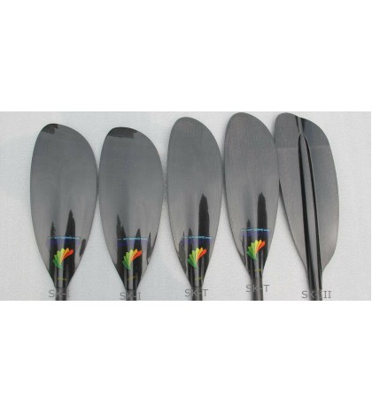 ZJ Lightweight Carbon Sea Kayak Touring Paddle With Oval shaft 10cm adjustment