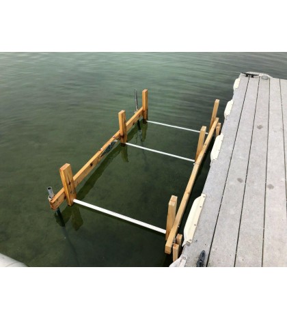 Steady Step Kayak Launch for Floating Piers