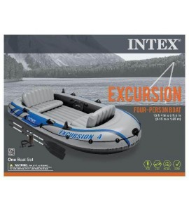 INTEX Excursion 4 Inflatable River/Lake Raft Set | 68324EP (Lightly Used)