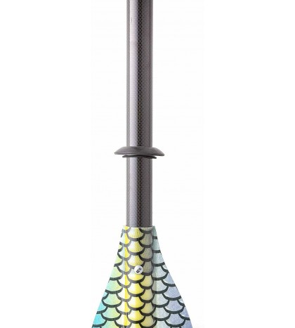 Graphic Fiberglass Multi Functional Kayak Paddle (Blue Scale Design)