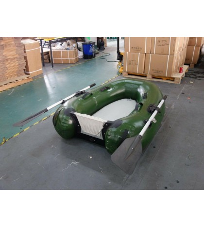 Inflatable Commercial Grade PVC Dingy Raft Fishing Platform Boat W/ Motor Board