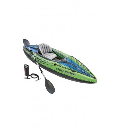 Intex Kayak Challenger K1 Inflatable w/ Oar & Pump! 68305EP SHIPS NOW 