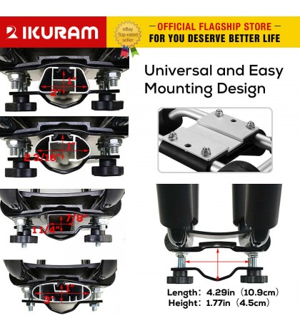 IKURAM 2 bilateral kayaks roof racks Carrier canoe ski holder Folding Universal