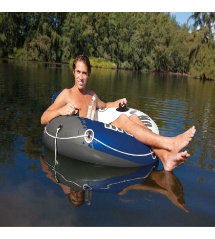 Intex River Run 1 Inflatable Floating Tube Raft for Lake, River, & Pool (6 Pack)