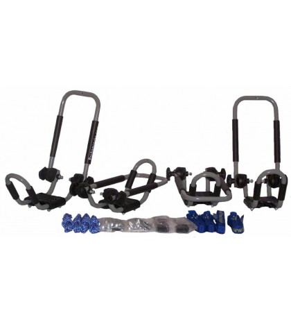 2 Sets Grey Folding Roof Kayak J-Style Racks PK-KR FOLD GREY2