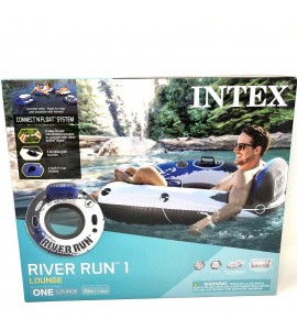 Intex River Run I Inflatable Tubes 1 Person Blue & White Six Pack 58825 New 6pk