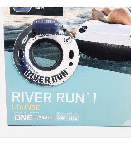 Intex River Run I Inflatable Tubes 1 Person Blue & White Six Pack 58825 New 6pk