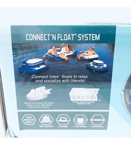 Intex River Run I Inflatable Tubes 1 Person Blue & White Six Pack 58825 New 6pk