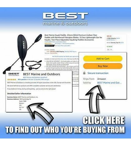 Best Marine Kayak Paddle. 234cm (92in) Premium Carbon Fiber Paddle Reinforced