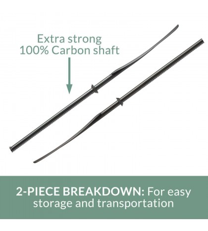 Bending Branches Angler Ace Plus Telescoping Kayak Paddle Black One Size