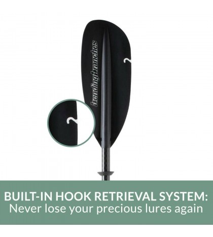 Bending Branches Angler Ace Plus Telescoping Kayak Paddle Black One Size