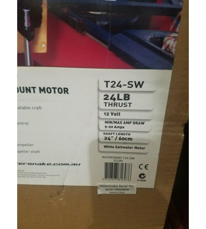 Watersnake T24-SW Trolling Motor with Large Hobie Cassette Plug