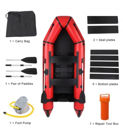 Inflatable 2 Person 10' Pontoon Lake Water Sports Tender Rafting Dinghy Boat