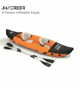 JayCreer 2-Person Inflatable Kayak With Paddle,Load 160KGS ,Material 0.57mm PVC