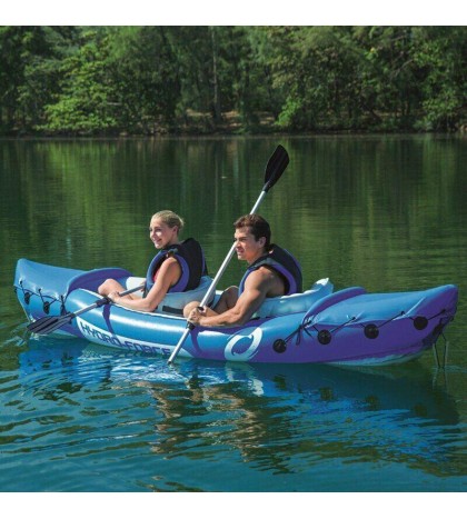JayCreer 2-Person Inflatable Kayak With Paddle,Load 160KGS ,Material 0.57mm PVC