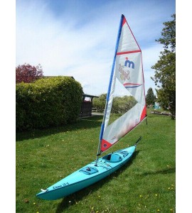Deluxe Sail Rig for Kayak / Canoe. Includes mounting kit if needed.