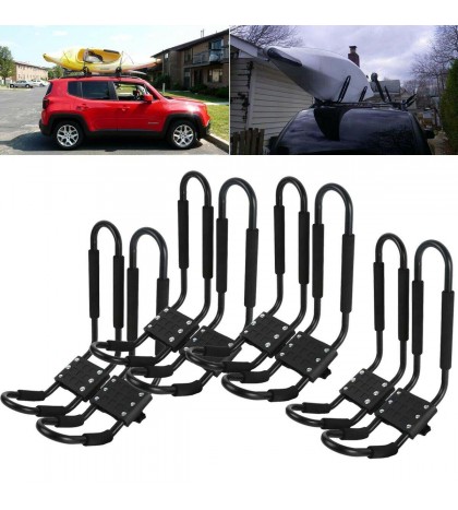 2-10pairs Canoe Boat Kayak Roof Rack Car SUV Truck Top Mount Carrier J Cross Bar