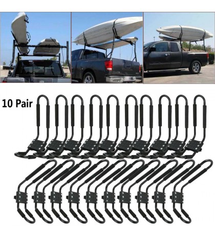 2-10pairs Canoe Boat Kayak Roof Rack Car SUV Truck Top Mount Carrier J Cross Bar
