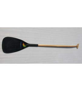 ZJ Hybrid Outrigger Canoe OC Paddle With Wooden Bent Shaft In Customized Length