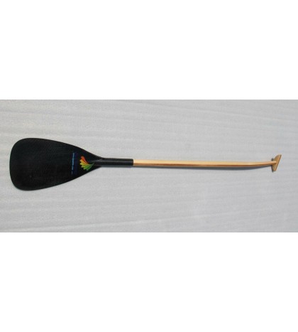 ZJ Hybrid Outrigger Canoe OC Paddle With Wooden Bent Shaft In Customized Length