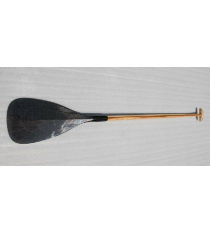 ZJ Hybrid Outrigger Canoe OC Paddle With Wooden Bent Shaft In Customized Length