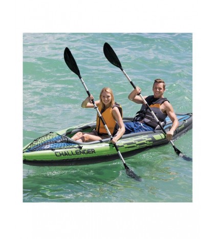 Intex Challenger K2 Inflatable Kayak with Oars and Hand Pump BRAND NEW IN HAND
