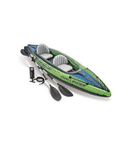 Intex Challenger K2 Inflatable Kayak with Oars and Hand Pump BRAND NEW IN HAND