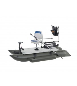 AQUOS New 8.8plus Pontoon Boat&Guardbar&Seat&BowMount 20lbs motor for Fishing