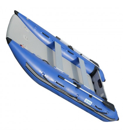 BRIS 11 ft Inflatable Catamaran Inflatable Boat Dinghy Mini Cat Boat Blue
