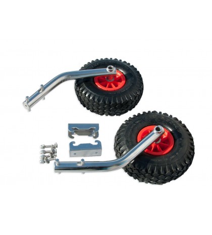 Launching Wheels STAINLESS STEEL for Inflatable / Aluminum boats QUICK RELEASE