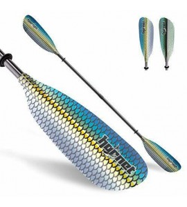 Graphic Fiberglass Kayak Paddle- Ideal for Touring, Fishing and Boating- 90.5 i
