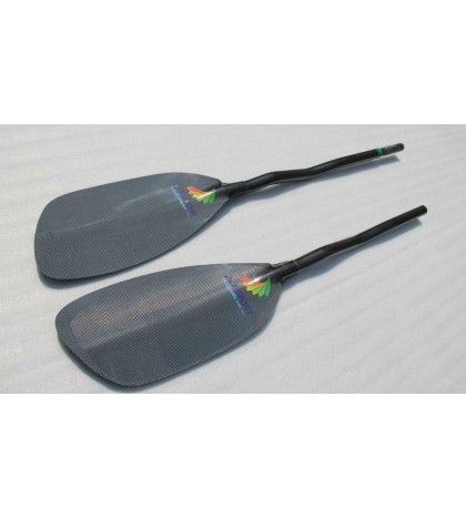 ZJ High Performance Straight and Bent Shaft Full Carbon Fiber WhiteWater Paddle