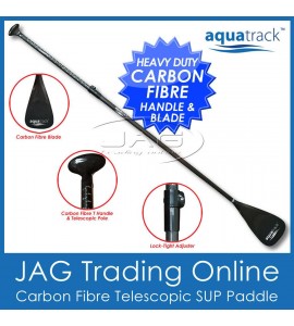 AQUATRACK ULTRALIGHT CARBON FIBRE SUP PADDLE - 3-Piece Stand up Paddle Board Oar