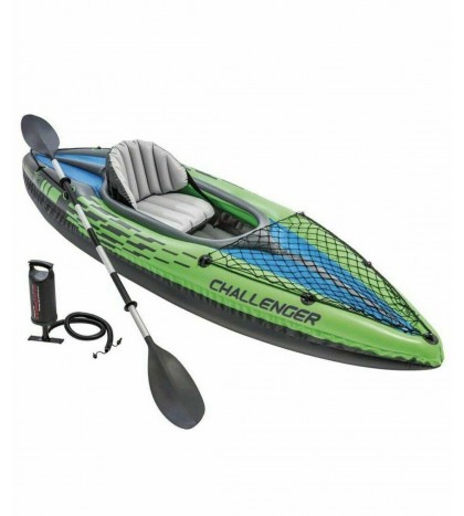 Intex Challenger K2 Two Person Inflatable Kayak Kit w/ Oars Pump - (Used)