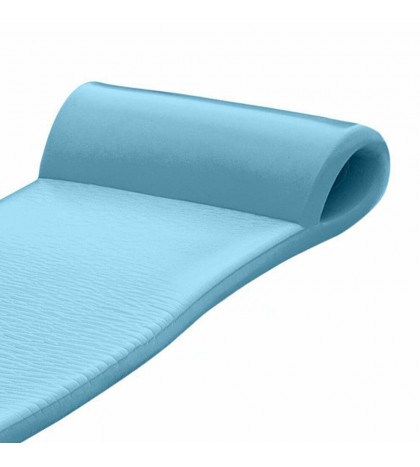 TRC Recreation PVC Pool Float Storage Drying Rack w/ Foam Lounger Metallic Blue